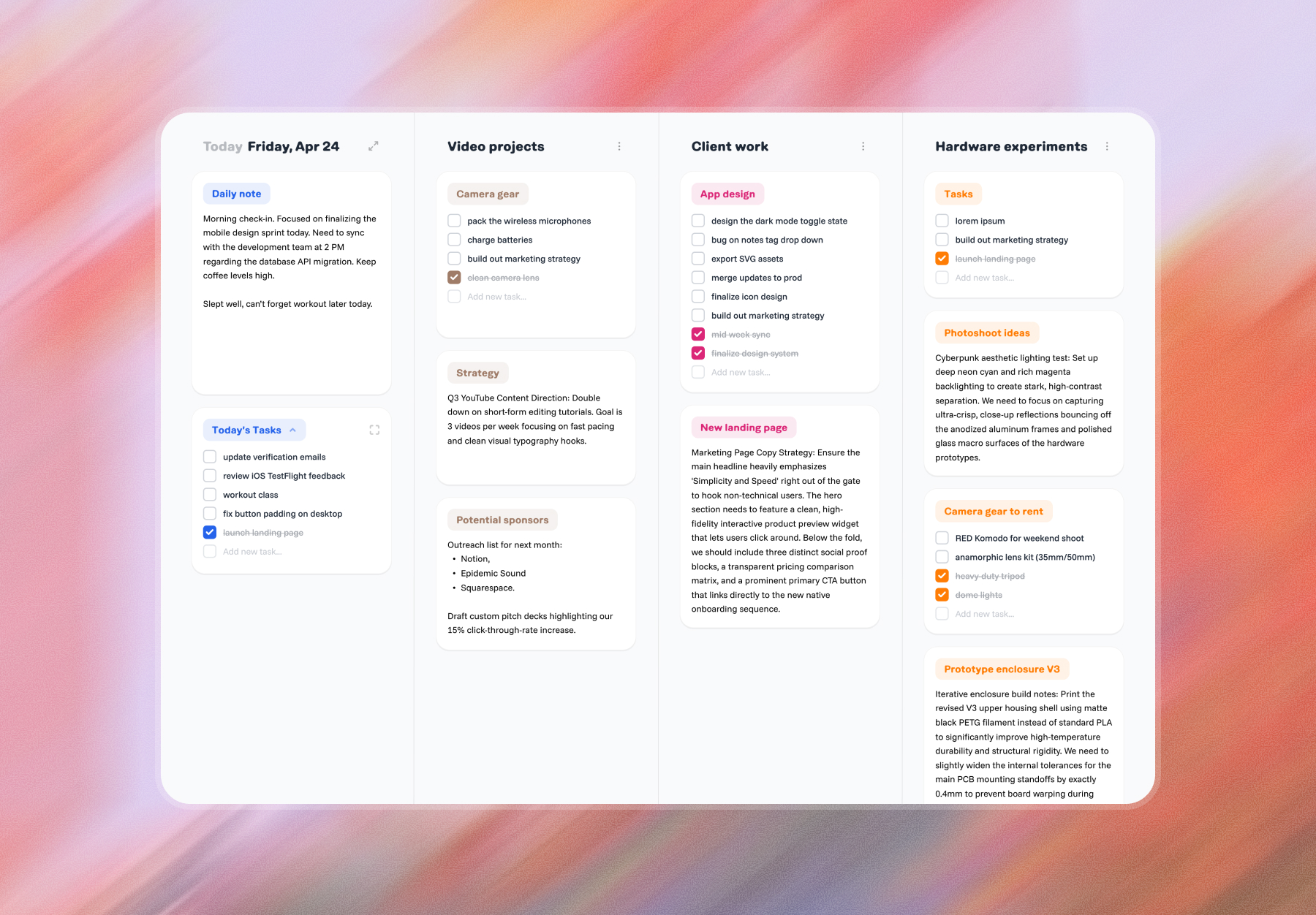 droplist daily planner the best notes app