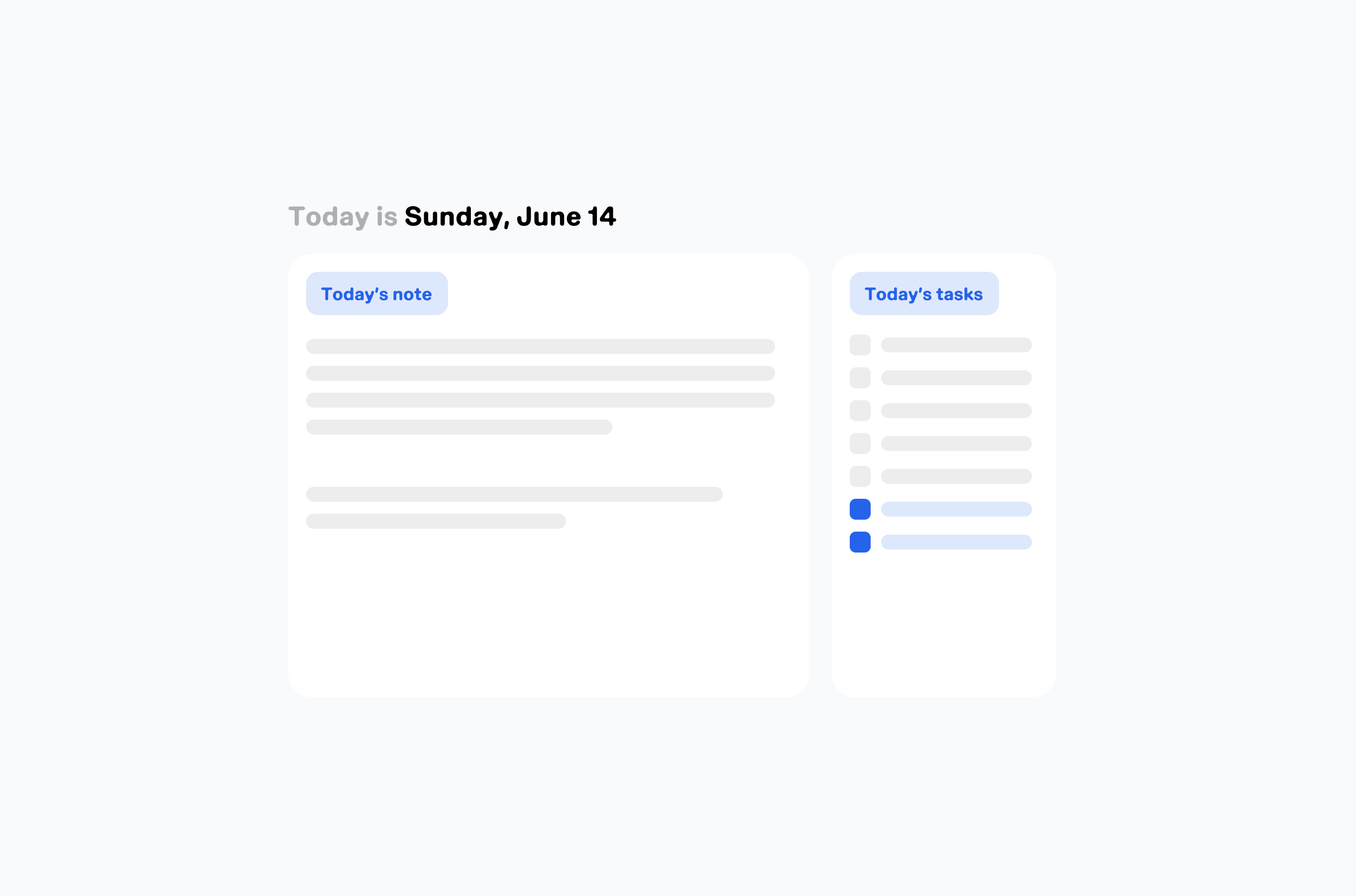 droplist daily note and tasks view